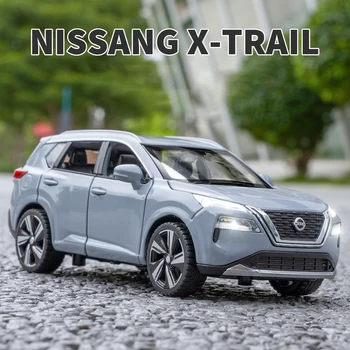 1:32 Nissan X-Trail SUV Легкосплавная Модель Автомобиля, Литые под давлением Металлические Игрушечные Транспортные Средства, Имитация Модели автомобиля, Коллекция Звука и Света, Детский Подарок 15