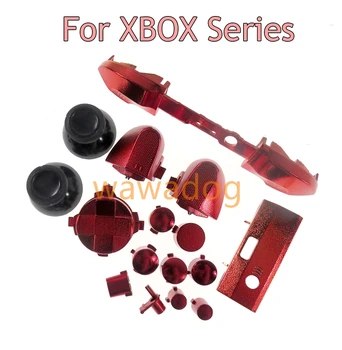 1 комплект для контроллера серии Xbox с гальваническим покрытием, полный комплект кнопок, сменные игровые аксессуары