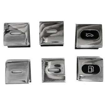 1 комплект кнопки переключения стеклоподъемника автомобиля, газовый дверной выключатель, накладка для Bentley Continental GT 2004-2017, стеклоподъемник с электроприводом, хром 4