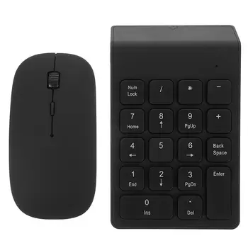 1 Комплект цифровой клавиатуры и мыши Комплект для беспроводного ноутбука с цифровой клавиатурой и мышью 5
