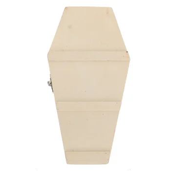 1 шт. коробка Шестиугольный гроб Деревянная коробка Коробка для хранения конфет DIY Аксессуары 11