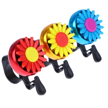 1 шт. разноцветный детский забавный велосипедный звонок, ромашки из цветка Маргаритки, детские велосипедные кольца из сплава, сигнализация на руль 4