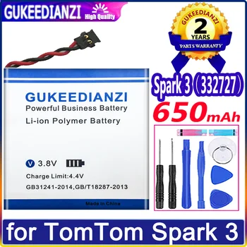 100% Оригинальный аккумулятор GUKEEDIANZI 650 мАч WT-TTS3 для TomTom Spark 3 PP332727 7