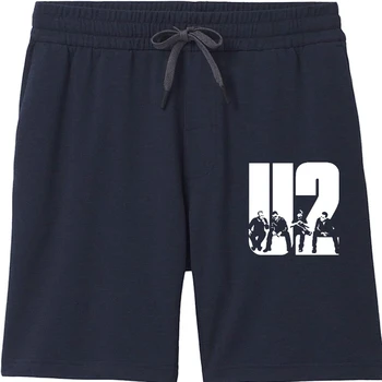103 2018 новый дизайн U2, летние мужские повседневные хлопковые шорты с коротким рукавом, модные шорты для мужчин, Мужские облегающие мужские шорты с круглым вырезом 13