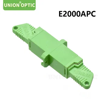 10ШТ E2000 APC симплексный волоконный адаптер Образец Волоконно-оптического адаптера E2000 Соединитель оптического волокна Волоконный фланец E2000 разъем APC 4