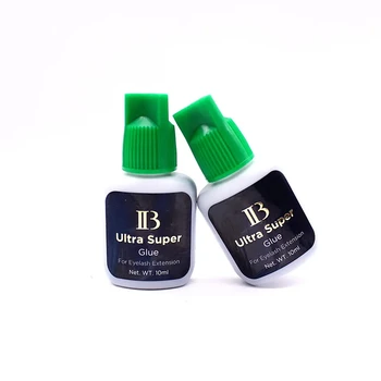 2/5 /10шт IB Ultra Super Glue Индивидуальный 10 мл Быстросохнущий Клей для наращивания ресниц Green Cap 5 мл Корейский Клей Black Beauty Tool 7