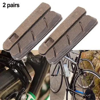 2 пары Шоссейных велосипедов С карбоновыми ободами Тормозные колодки Блок-обувь Плетеный Композит Для CP Chrous Велосипедные Аксессуары Велосипедные запчасти 12