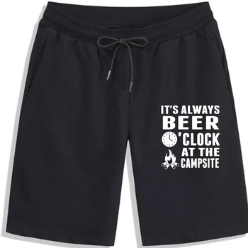 2019 Новые летние облегающие шорты Beer O' Clock At The Campsite - Мужские шорты для пива и кемпинга, модные мужские шорты 5