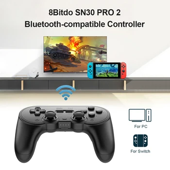 2022.8Bitdo SN30 PRO 2 Bluetooth-совместимый Контроллер Беспроводной Импульсный Вибрационный Геймпад для ПК Switch Android Raspberry Pi 10