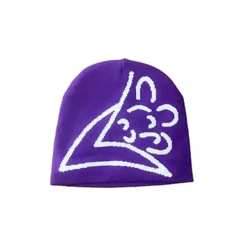 2023 Kpop уличная мода хип-хоп цифровая печать вязаная шапка Для мальчиков и девочек Зимние Harajuku повседневные теплые головные уборы для мужчин и женщин 15