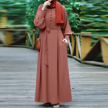 2023 Абая Дубай Мусульманская Мода Платье-Хиджаб Кафтан Исламская Одежда Африканские Макси Платья Для Женщин Vestido Robe Musulman De Mode 15