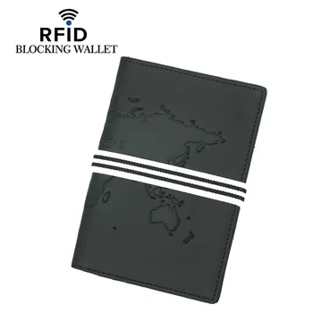 2023 Новая многофункциональная сумка для карточек из воловьей кожи первого слоя RFID Кожаный паспорт Этот европейский и американский набор карточек-сертификатов в стиле ретро