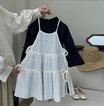 2023 Новое Стильное платье для девочек Модные Осенние хлопчатобумажные платья для девочек 2-8 лет KK676 9