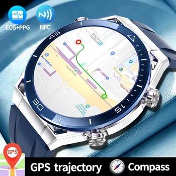 2023 Новый NFC Bluetooth Call Smartwatch GPS Трекер Движения Браслет Фитнес Для Huawei Watches Ultimate Smart Watch Мужские ЭКГ + PPG 11