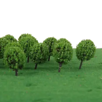 30-кратные зеленые модели деревьев, игрушечный поезд, железная дорога, садовые декорации своими руками: 100 масштаб 8