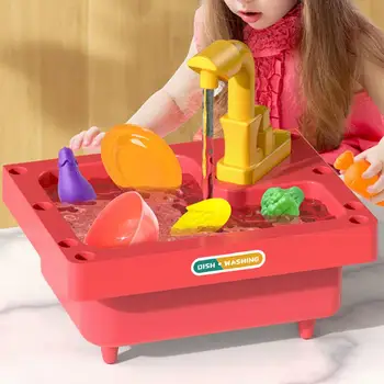 39 шт./компл. Игрушки для кухонной раковины с системой круговорота воды, безопасный игровой набор для мальчиков и девочек 11