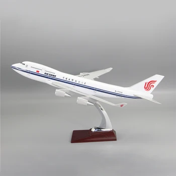 40 см Авиалайнер Air China Boeing 747-400 Авиационный Авиалайнер B-2468 В масштабе 1: 144 Имитация Украшений Из смолы Коллекция Моделей самолетов