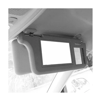 7-дюймовый серый автомобильный Левый Солнцезащитный козырек Зеркало заднего вида Экран ЖК-монитор 2 канала 1