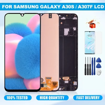 AMOLED ЖК-дисплей для SAMSUNG Galaxy A30s Дисплей Сенсорный Экран Дигитайзер В Сборе Замена Samsung SM-A307F SM-A307FN SM-A307G 3