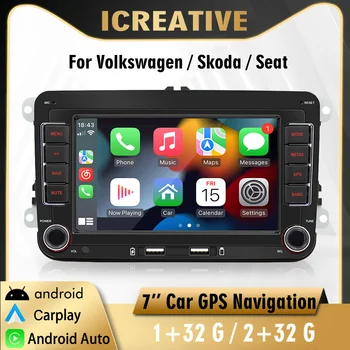Android Автомобильное Радио Carplay для Volkswagen Skoda Seat Passat Golf Polo 7 
