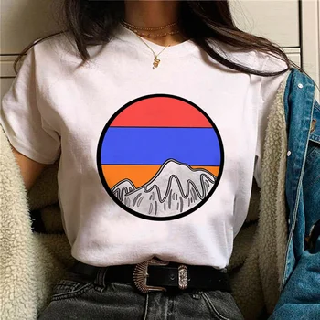 armenia Tee женская аниме футболка для девочек уличная одежда забавная одежда 13