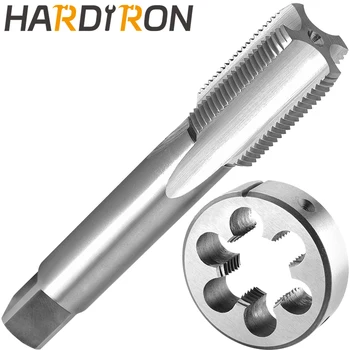 Hardiron M28 X 1 Набор метчиков и штампов для левой руки, M28 x 1.0 Машинный Метчик с резьбой и круглая матрица 14