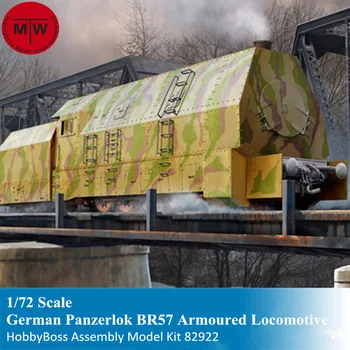 HobbyBoss 82922 Немецкий Бронированный локомотив Panzerlok BR57 в масштабе 1/72, Военные наборы пластиковых сборочных моделей