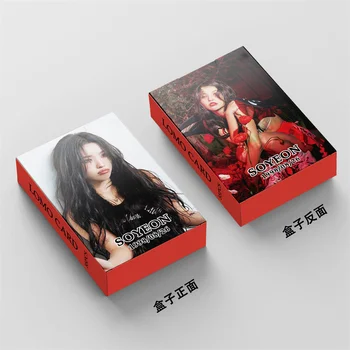 Kpop GIDLE Альбом к 4-й ГОДОВЩИНЕ YUQI Soyeon Lomo Cards (G) I-DLE Girls I Burn Фотокарточка Minnie Открытка Фанатам Подарок 55 шт./компл. 15