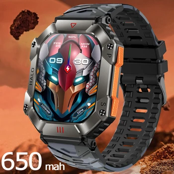 LEMFO KR80 Смарт-часы мужские с 2-дюймовым компасом с большим экраном, 620 мАч, Bluetooth-вызов, спортивные часы на открытом воздухе, умные часы для фитнеса, мужские смарт-часы 8
