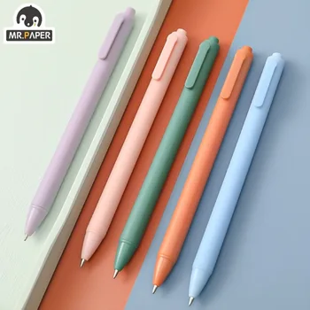 Mr. Paper Простые гелевые ручки цвета Macaron, офисные аксессуары, красивые студенческие экзаменационные принадлежности, черные чернильные ручки, канцелярские принадлежности 5 стиля 8