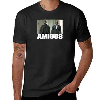 ODNK - Omar Little & Brother Mouzone (The Wire) / Серия Amigos #009 / Черные футболки с графическим рисунком, спортивные рубашки, мужские 13