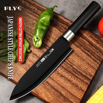 PLYS - Японский Нож Шеф-повара Для Суши, Нож Для Нарезки Лосося, Кухонный Нож Для Нарезки Сырой Рыбы Из Нержавеющей Стали, Нож Для Приготовления Мяса