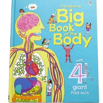 The Usborne Big Book of the Body learning borad book подарки для детей, мальчиков и девочек, книги для раннего обучения, английский флип-книжка с картинками 9