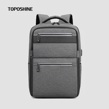 Toposhine Большой новый рюкзак для 15,6-дюймового ноутбука, деловой мужской модный Оксфордский водонепроницаемый дорожный мужской рюкзак для мужчин, сумки для багажа