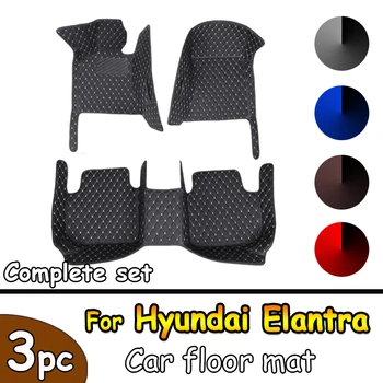 Автомобильные коврики для Hyundai Elantra Avante HD 2007 ~ 2010 Роскошный кожаный коврик, ковровое покрытие, автомобильные детали интерьера, Автомобильные Аксессуары 14