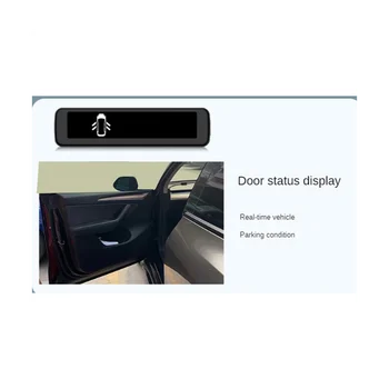 Автомобильный измеритель воздушного кода HUD, приборная панель, цифровой интеллектуальный датчик, головной дисплей для автомобильных аксессуаров Tesla Model 3 Model Y