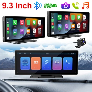 Автомобильный мультимедийный видеоплеер WiFi Blutooth 5.0 9-дюймовый Автомобильный радиоприемник Mirrorlink с сенсорным экраном MP5-плеер Беспроводной CarPlay Android Auto 3