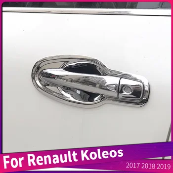 Автомобильный Стайлинг Для Renault Koleos 2017 2018 2019 Накладка На Внешнюю Дверную Ручку Автомобиля ABS Хромированная Рамка Крышки Чаши Внешней Двери 12
