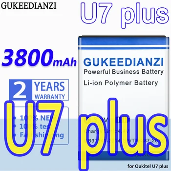 Аккумулятор GUKEEDIANZI большой емкости 3800 мАч для Oukitel U7 plus U7plus 13