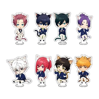 Акриловая Подставка Серии Blue Lock Cat Tail Nagi Seishiro Mikage Reo Anime Keychain Женская Коллекция Украшений Для Показа Аксессуаров 8