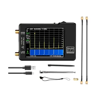 Анализатор спектра с сенсорным экраном 2,8 дюйма для частот 0,1 МГц-350 МГц и вход UHF для частотного анализатора 240 МГц-960 МГц Черный 13