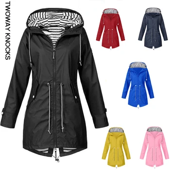 Английский тренч для женщин, осенне-зимние куртки с длинными рукавами в британском стиле на молнии, три в одном, уличное альпинистское пальто с капюшоном 14