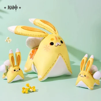 Аниме Genshin Impact Милая серия Yue Gui Rabbit Ароматные Плюшевые куклы Османтус Милый Брелок Игрушки Сумка Кулон Подарки для косплея 7