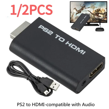Аудио-видео конвертер для игровой консоли PS2, совместимой с HDMI, на HDTV-монитор, адаптер, Протектор, Разъем для дисплея, Аксессуары 4