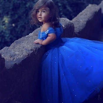 Бальное платье С кружевным бантом, Платья для девочек в цветочек, Princesse Enfant, Крещение, Первое Причастие, Начало Дня Рождения 7