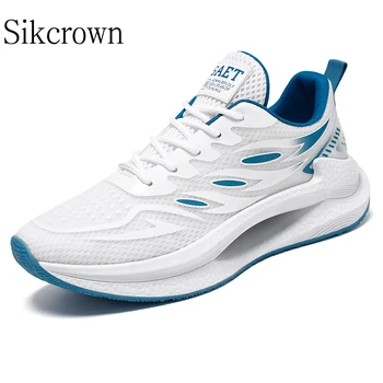 Белая повседневная обувь на шнуровке, новинка 2023 года, массивные кроссовки, трендовые универсальные модные спортивные кроссовки для бега, нескользящая классическая мужская обувь 14