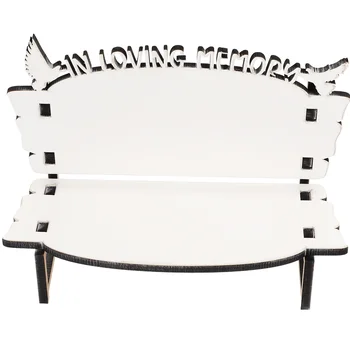 Белый стул Embryo Украшение для теплопередачи Декор своими руками Заготовки для сублимации дерева Скамейка Обеденный стол 10
