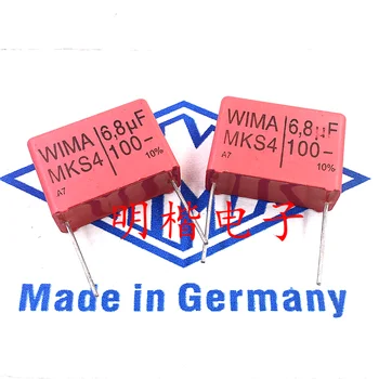 Бесплатная доставка 2шт/5шт WIMA Германия конденсатор MKS4 100V 6.8 МКФ 100V685 6U8 P = 22.5 мм 14