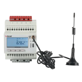 Беспроводной счетчик электроэнергии ACREL ADW300 3P4W 4DI 2DO с высокой точностью для электрических служб EMS 9