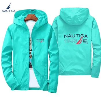 Бренд Nautica - мужская водонепроницаемая ветровка с защитой от солнца, куртка для альпинизма, куртка для рыбалки на открытом воздухе, весна и осень 9